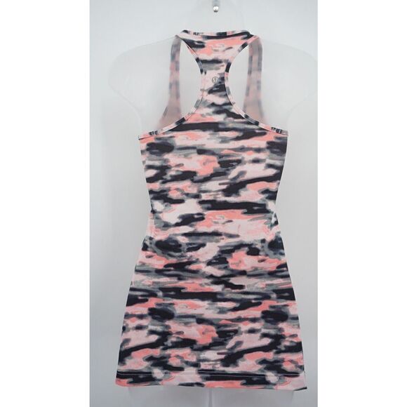 Lululemon Cool Racerback Tank Top Wamo Camo Barely Pink Color size 0 XS - Picture 5 of 7